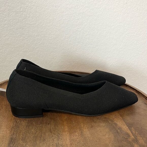 H By Halston Black Broadway Knit Water Resistant Loafer Shoes Women's Size 9 NWT - Picture 4 of 9